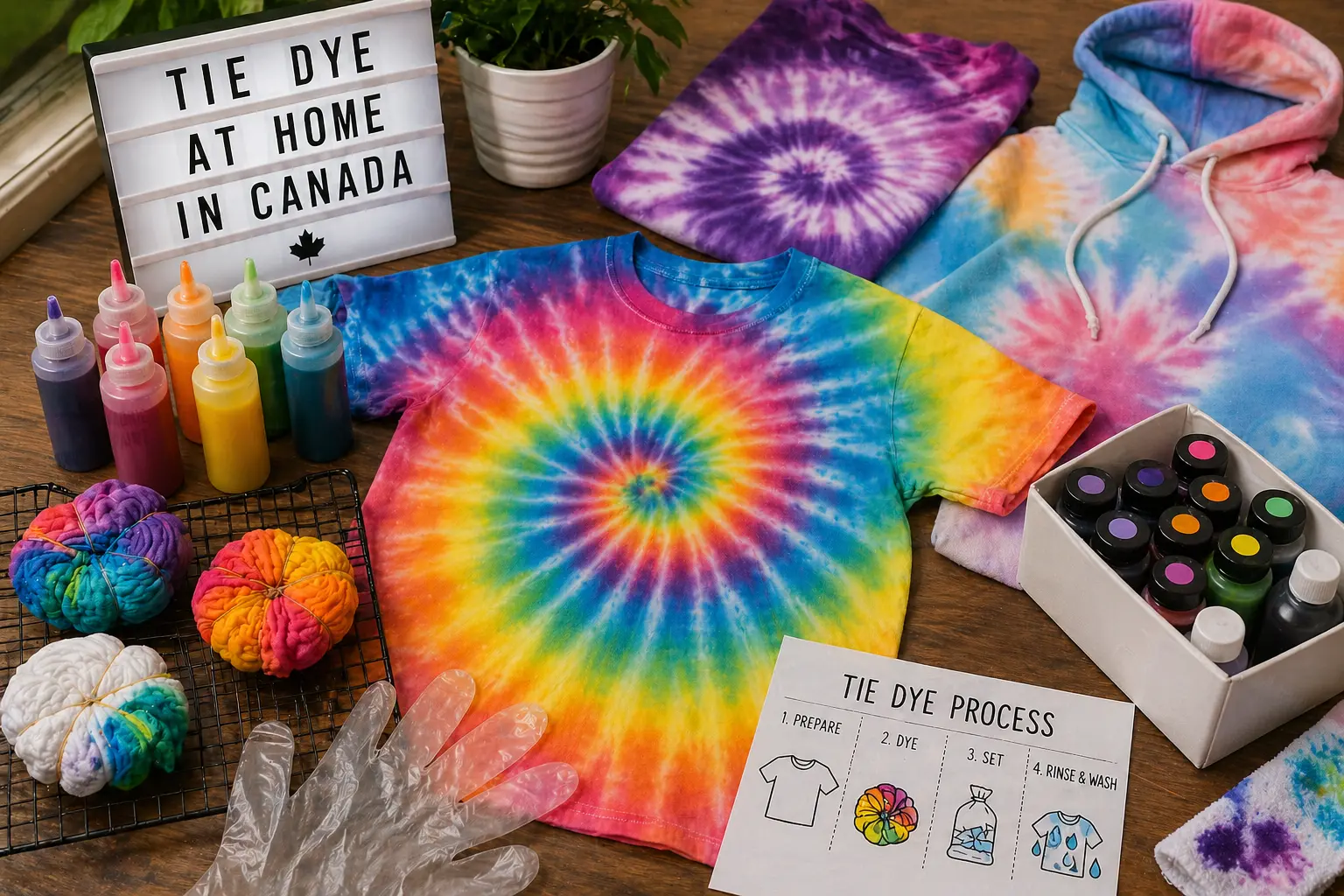 Complete Guide to Tie Dye Clothing at Home in Canada