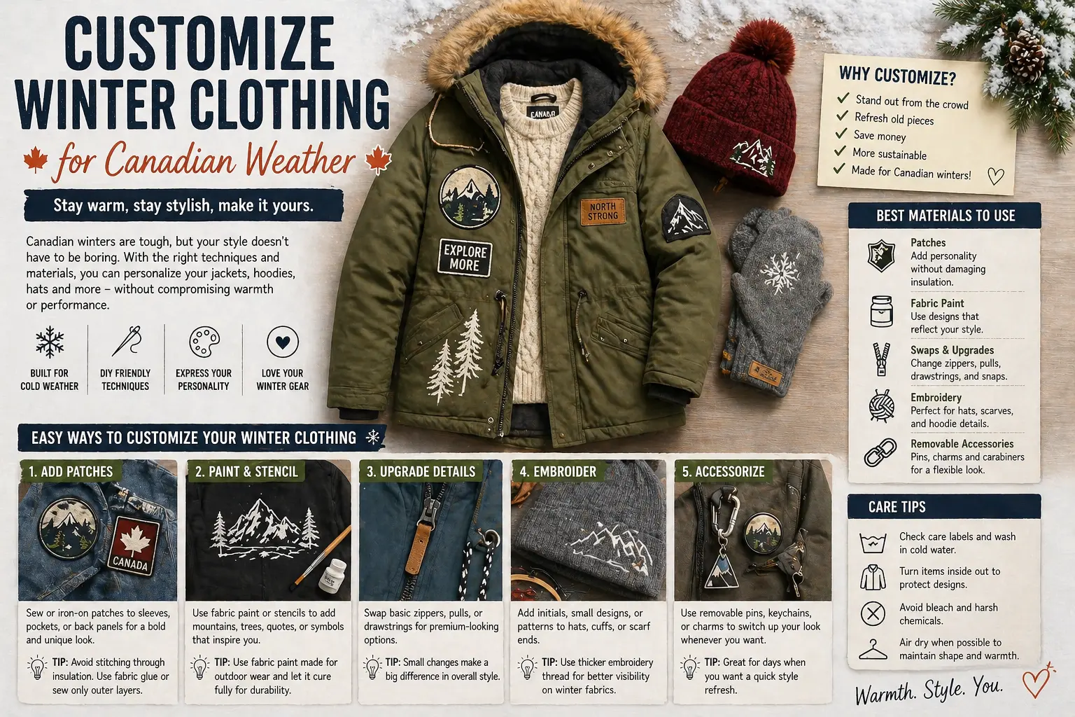 How to Customize Winter Clothing for Canadian Weather