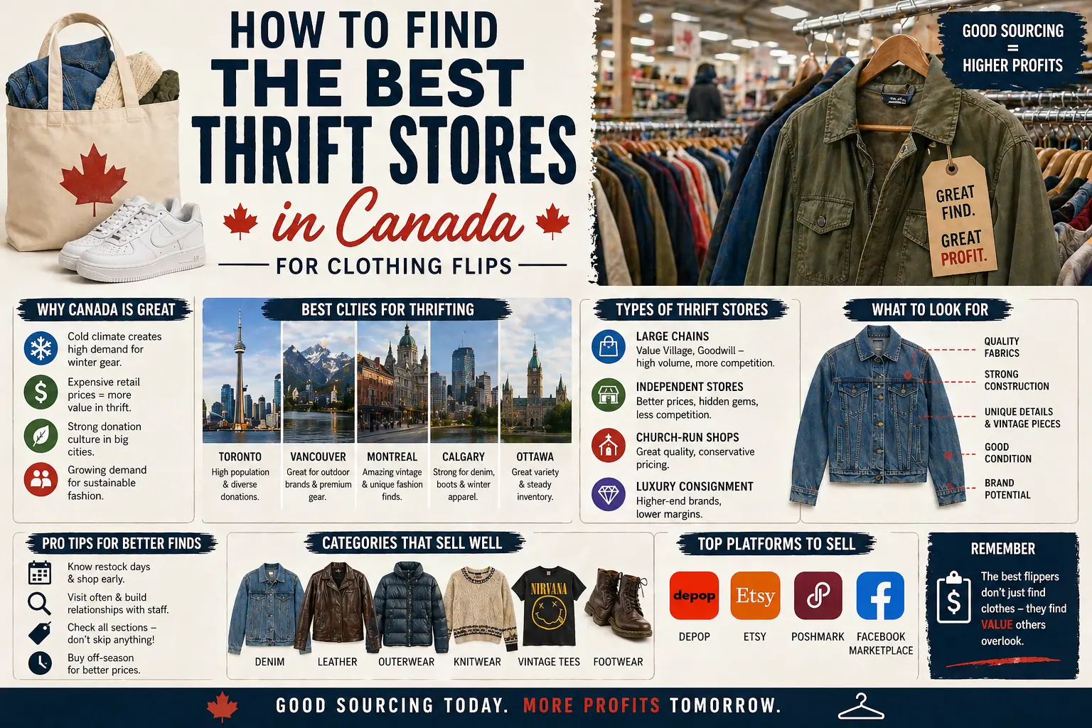 How to Find the Best Thrift Stores in Canada for Clothing Flips