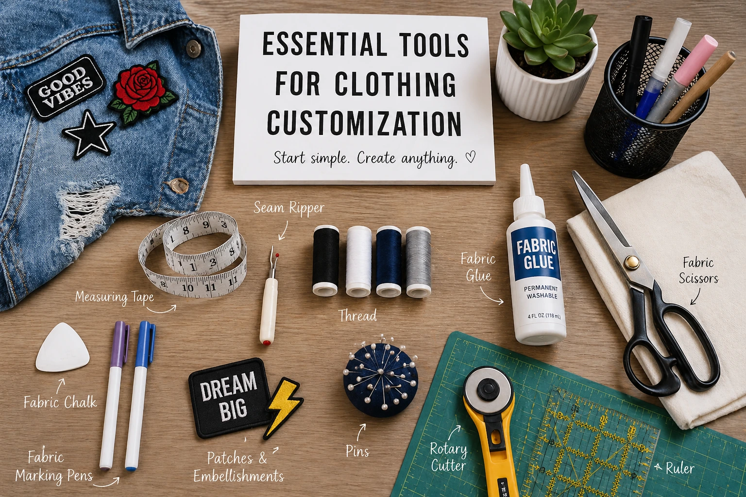 Essential Tools Every Beginner Needs for Clothing Customization