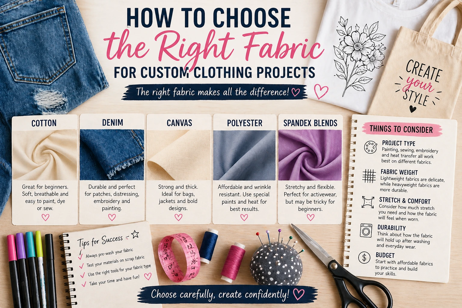 How to Choose the Right Fabric for Custom Clothing Projects