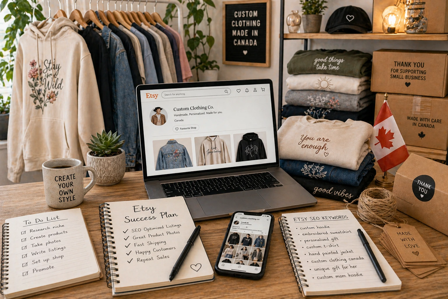 How to Sell Custom Clothing on Etsy in Canada